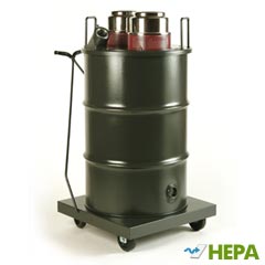 Minuteman [C81455-05] X250 Series Twin Motor Industrial HEPA Wet/Dry Canister Vacuum - 35/55 Gallon