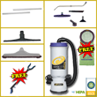 ProTeam Super CoachVac HEPA Backpack Vacuum Gold Package PT-107119-GOLD