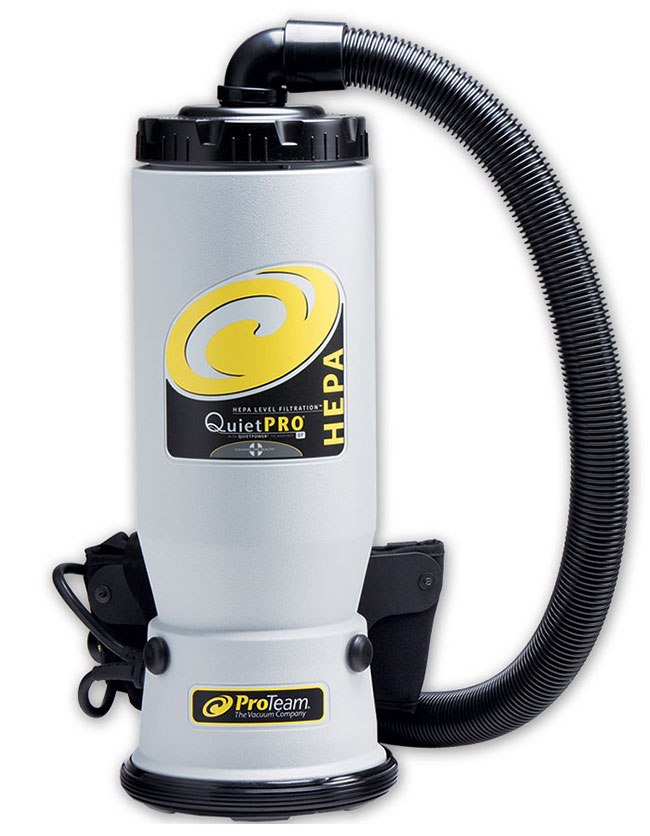 QuietPro BP HEPA Backpack Vacuum w/ Attachment Kit A UnoClean
