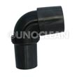 Pro-Team [101928] Replacement Vacuum Pick-Up Hose Double Swivel Elbow Cuff - 1 1/2" - Black