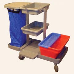 MicroFiber Flat Press Bucket and Trash Cart OPENCARTFP