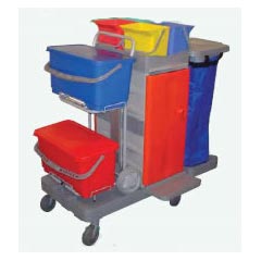 MicroFiber Pre-Treated Locking Cart Sealed Bucket System LOCKCARTACE114
