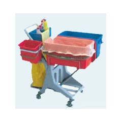 MicroFiber Pre-Treated Trolley Sealed Bucket System SPACEPT2