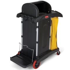 Rubbermaid [9T75] HYGEN™ Microfiber High Security Cleaning Cart