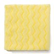 Rubbermaid [Q610] HYGEN™ Microfiber Bathroom/Fixtures Cloth - Yellow - (12) 16" x 16" Cloths RCPQ610YEL