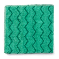Rubbermaid [Q620] HYGEN™ Microfiber All-Purpose Cleaning Cloth - Green - (12) 16" x 16" Cloths