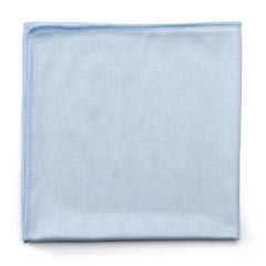 Rubbermaid [Q630] HYGEN™ Microfiber Glass &amp; Mirror Cloth - Blue - (12) 16" x 16" Cloths