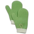 Rubbermaid [Q650] HYGEN™ Microfiber All Purpose Cleaning Mitt w/ Thumb - Green RCPQ650