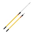 Rubbermaid [Q755] HYGEN™ Quick-Connect Straight Extension Microfiber Mop Pad Holder Handle - Yellow - 48-72" RCPQ755