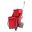 Unger [COMBR] Microfiber Restroom Cleaning Bucket/Press Wringer Combo - 8 Gallon