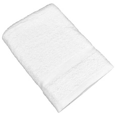 (300) Monarch Brands 20x40 Plus Crescent 5.5LB Bath Towel - White  PLUS-2040-5.5