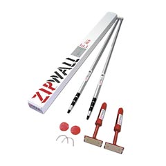 ZipWall® [KT20] 2-Pack Dust Barrier Temporary Wall System - 20' Poles