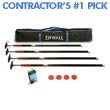 ZipWall ZP4 ZipPole Spring Loaded Pole Dust Barrier Temporary Wall System - 4-Pack ZIP-ZP4