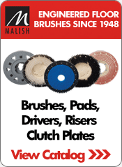 Malish Floor Machine Brushes, Pads, Drivers & Clutch Plates