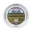 Coated Paper Plates, 9 Inches, White, Round, 100/Pack [AJMCP9GOAWH] AJMCP9GOAWH                                       