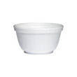 Foam Bowls, 10 Ounces, White, Round DCC10B20                                          