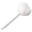 Toilet Bowl Mop, 12-Inch Overall Length x 5-3/4-Inch Mop Head, White Plastic IMP200                                            