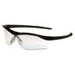 Dallas Wraparound Safety Glasses, Black Frame, Clear Lens MCRDL110                                          