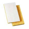 Light-Duty Scrubbing Sponge, 3 3/5 x 6 1/10 in, 7/10" Thick, Yellow/White PAD163-20                                         
