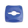Rubbermaid [1788374] Untouchable Single Stream Recycling Top, Blue RCP1788374                                        