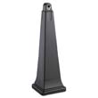GroundsKeeper Cigarette Waste Collector, Pyramid, Plastic/Steel, Black RCP2570-88BLA                                     