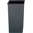 Rigid Liner, Square, Plastic, 24 2/3 gal, Gray RCP3566GRA                                        