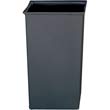 Rigid Liner, Square, Plastic, 35 1/2 gal, Gray RCP3567GRA                                        
