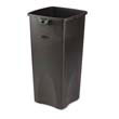 Rubbermaid [3569-88] Untouchable Waste Container, Square, Plastic, 23 gal, Black RCP3569-88BLA                                     