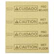 Over-the-Spill Pads, Polypropylene, "Caution Wet Floor," Yellow, 16-1/2"W x 20"L RCP4252YEL                                        