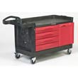 TradeMaster Cart, 750-lb Cap., 1 Shelf, 26 3/8w x 58 5/8d x 33 1/4h, Black RCP4548-88BLA                                     