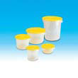 Rubbermaid [5729-24] Round Storage Containers, w/Bail, 22qt, 13 1/8dia x 14h, Clear