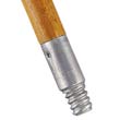 Lacquered-Wood Threaded-Tip Broom/Sweep Handle, 60", Natural RCP6364