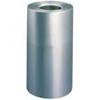 Atrium Aluminum Radius Top Waste Container, Round, 35 gal, Hammered Silver RCP9079HSI                                        
