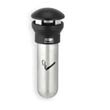 Infinity Wall Mount Smoking Receptacle, Stainless Steel/Black, 18-5/8 in RCP9W32BLA                                        