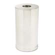 European Metallic Drop-In Top Receptacle, Round,15 gal, Stainless Steel RCPCC16SSS                                        