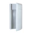 Wall-Mounted Receptacle, Rectangular, Plastic, White RCPCH2006                                         