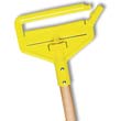 Invader Wood Side-Gate Wet-Mop Handle, 54", Natural/Yellow RCPH115                                           