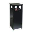 Flat Top Waste Receptacle, Square, Steel, 12 gal, Brown RCPR12-201PL                                      