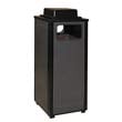 Ash/Trash Receptacle w/Weather Urn, Square, Steel 12 gal, Brown RCPR12WU201                                       