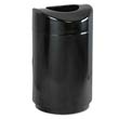 Eclipse Open Top Waste Receptacle, Round, Steel, 30 gal, Black RCPR2030EPLBK                                     