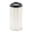 European Metallic Drop-In Dome Receptacle, Round, 15gal, Stainless Steel RCPR32SSS                                         