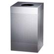 Designer Line Silhouettes Receptacle, Steel, 29 gal, Silver Metallic RCPSC18EPLSM                                      