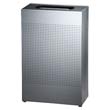 Designer Line Silhouettes Receptacle, Rectangular, Steel, 25 gal, Silver RCPSR14EPLSM                                      