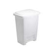 Step-On Waste Can, Rectangular, Plastic, 8 1/4 gal, White RHP2841-87WHI                                     