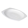 Non-Laminated Foam Platters, 6 3/4 Inches x 9 4/5 Inches, White, Oval, 125/Pack SCCFS79PY                                         