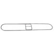 Clip-On Dust Mop Frame, 60w x 5d, Zinc Plated UNS1460                                           