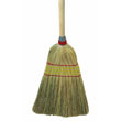 Parlor Broom, Corn Fiber Bristles, 42" Wood Handle, Natural UNS926C                                           