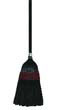 Flag-Tip Janitor Push Brooms, Poly Bristles, 42", Natural/Black UNS930BP                                          
