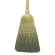 Warehouse Broom, Corn Fiber Bristles, 42" Wood Handle, Natural UNS932C                                           
