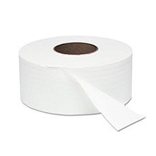 White Jumbo Roll One-Ply Bath Tissue, 9" dia, 2000 ft WIN200                                            